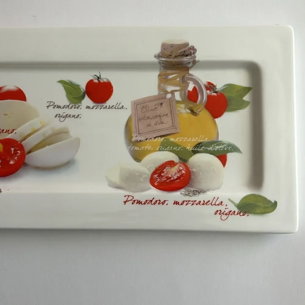 Mediterraneo Design Dora Papis Ceramic Rectangle Serving Platter